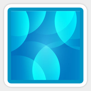 Bubbles in Blue Tones Sticker